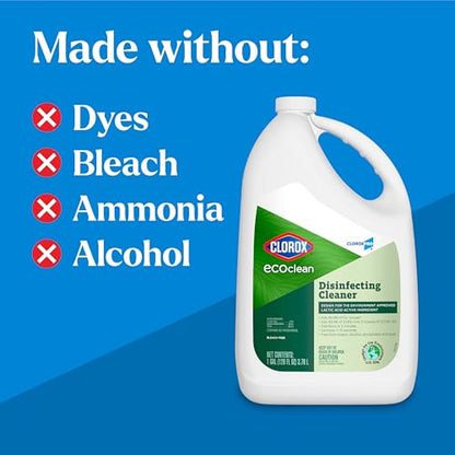 Clorox CloroxPro EcoClean Disinfecting Cleaner Refill, 128 Fluid Ounces - size: 128 Fl Oz (Pack of 1)