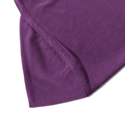 Instant Hijab Ready To Wear Hijab Scarf for Women Soft Long Muslim Jersey Hijabs Head Scarf for Prayer Abaya - color: Purple