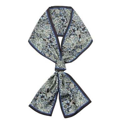 RIIQIICHY Hair Scarf for Women Like Silk Scarves Headband Neck Scarfs Twilly Purse Accessories - color: C023