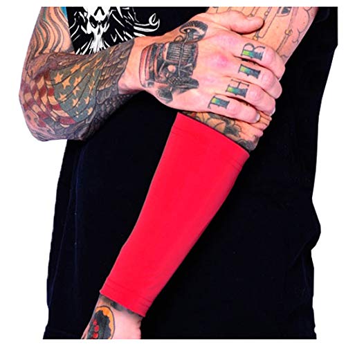 Tat2X Tattoo Cover Up Sleeve - Forearm 9" - Pink - XS/Small - 1 Sleeve - color: Red, size: X-Small/Small (Pack of 1)