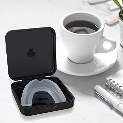 Aligner and Retainer Cases,2 Pcs Denture Case - Black | Durable and slim Mouth Guard Case - color: Black