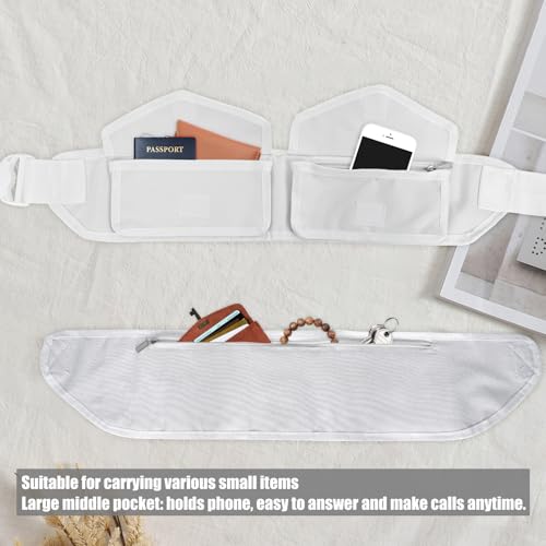 Ihram Belt for Men,Multi-Pocket Adjustable Waist Bag,Ideal for Ihram for Umrah Men,Umrah Essentials