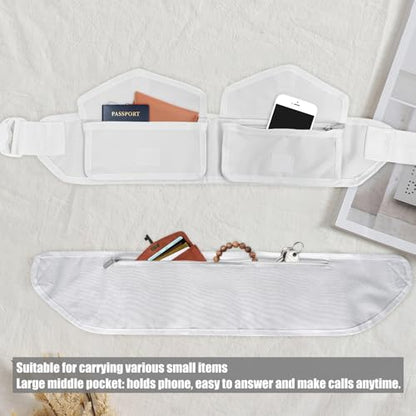 Ihram Belt for Men,Multi-Pocket Adjustable Waist Bag,Ideal for Ihram for Umrah Men,Umrah Essentials