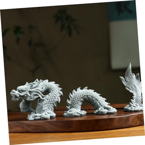 Ipetboom 1 Set Fish Tank Decorations Animal Dragon Sculpture Decor Decorative Dragon Decor Ornaments Decorative Figurine Modeling Synthetic Resin China Office