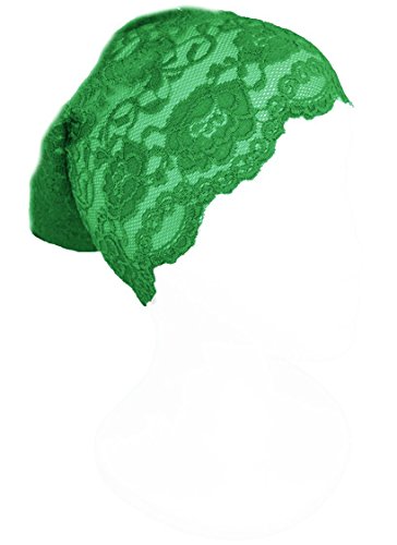 Zaffron Women's Lace Under Hijab Headband Green - color: Green