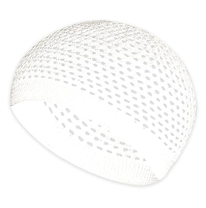 ESERRA Kufi Hats for Men and Women with 99 Tasbih Prayer Beads, Muslim Thick Breathable Skull Cap, Tasbeeh, Prayer Cap - color: White
