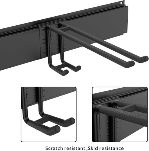 Ski Rack, Wall Mounted Ski Storage for Garage Storage Organizer System, 16 Pairs of Skis Holder for Home Shed, Holds Up to 600lbs - style: 8 Ski Hooks