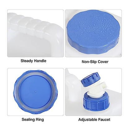 REDCAMP 4 Gallon/15L Portable Water Container with Spigot,Camping Water Jug,Camping Water Container, Large Water Tank,Portable Emergency Water Storage for Camping,Car,Hiking,Hurricane Supplies | BPA Free Camping Water Jug, No Leakage Water Tank, Portable