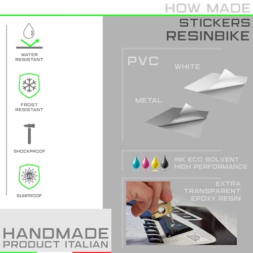 Resin Bike Motorbike 3D Stickers Compatible with Kawasaki Ninja 1000 SX 2021-2025. Bike Tank Cap Protection from Impact and Scratches. Sticker 3D Resin Gadget Moto