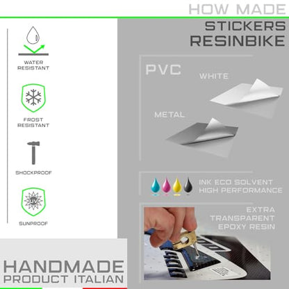 Resin Bike Motorbike 3D Stickers Compatible with Kawasaki Ninja 1000 SX 2021-2025. Bike Tank Cap Protection from Impact and Scratches. Sticker 3D Resin Gadget Moto