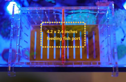 Acrylic Acclimation Box for Saltwater Fish and Reef Coral Quarantine Isolation Box for Aquarium Fish Hydroponic Plant External Breeding Box - size: 9.45inch*6.89inch*8.27inch