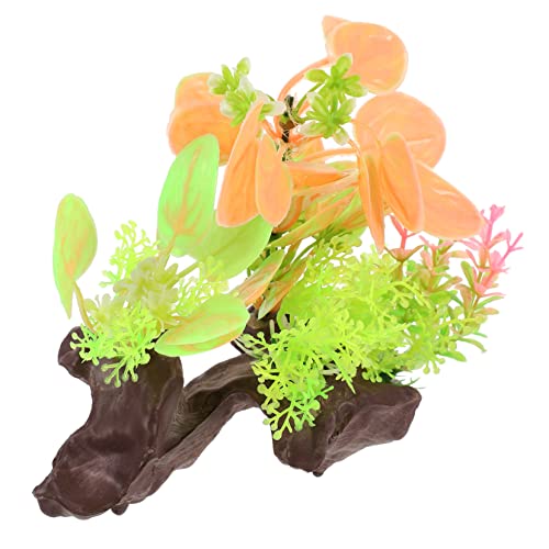 BESPORTBLE Aquatic Decoration Faux Plants Realistic Artificial Aquarium Plants Fish Tank Greenery Small Substrate Desktop Aquarium Grass Plants for Aquarium Underwater Grass Models Plastic