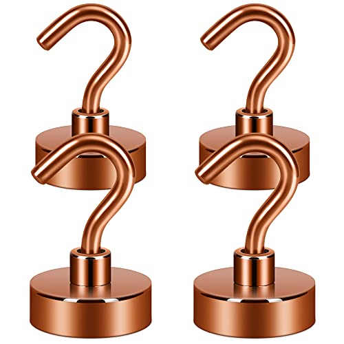 Neosmuk Magnetic Hooks for Cruise Cabins,40lb Heavy Duty,Bronze,4 Pack - color: Bronze, size: 0.83 inches