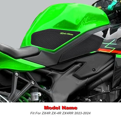 Motorcycle Tank Grip Tank Pad Protector for ZX4R ZX-4RR 2023 2024 (Green) | Motorcycle Tank Pad Tank Protector