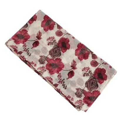 GERINLY Lightweight Scarves Fashion Print Cotton Feel Scarf for Women Shawl - color: Z-darkbeige