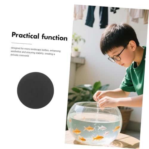 POPETPOP Micro Landscape Bottle Fish Tank Mat Non-Skid Aquarium Leveling Pad Under Tank Cushioning Mat Easy Maintenance - size: 12.00X12.00X1.00CM