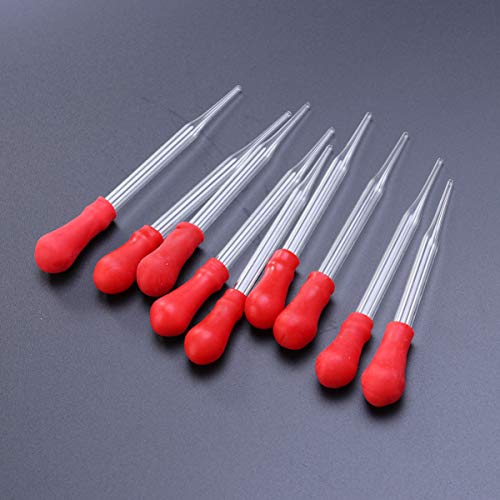 10Pcs Pipette Droppers Silicone Mold Eye Dropper for School and Home Experiments and Easy to Use Liquid Transfer Tools
