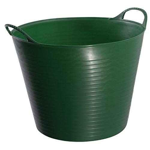 Red Gorilla Medium Flexible Plastic Tub, Toy Storage, Laundry, Gardening & More, 26 Liter/6.8 Gallon, Green - color: Green