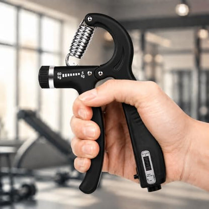 Adjustable - Weight Hand Grip Strengthener for Fitness Enthusiasts,desirable for Forearm Training - color: Black