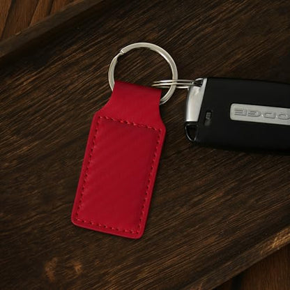 LaserGram Rectangle Keychain, Allah 2, Personalized Engraving Included (Carbon Fiber Red) - color: Carbon Fiber Red