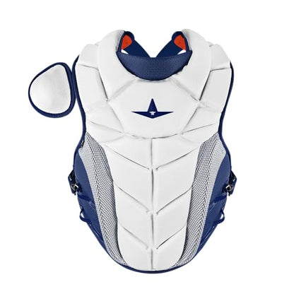 All-Star Adult PHX Paige Halstead Fastpitch Softball Chest Protector - color: White/Navy, size: Large