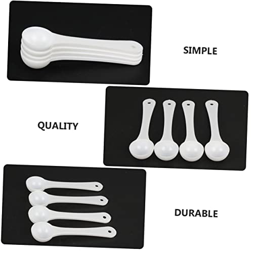 Zerodeko 30pcs Pet Medicine Scoops Accurate Gram Measuring Cups for Powdered Medication Lightweight Feeding Spoons for Pets for Fish Tanks and Animals