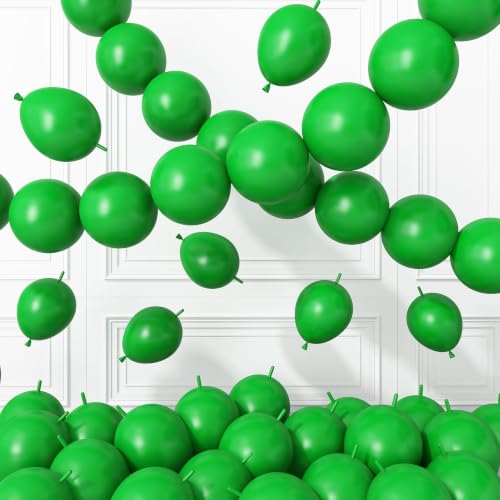 Green Link Balloons,120Pcs 6Inch Green Linking Balloons - color: Green