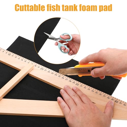 VOSAREA Fish Tank Leveling Mat Aquarium Pad Foam Bottom Cushion for 15.74 X 11.81 X 0.23 in Tank Shock Absorbing Water Absorption Heat Insulation Floor Protection 1 Pack