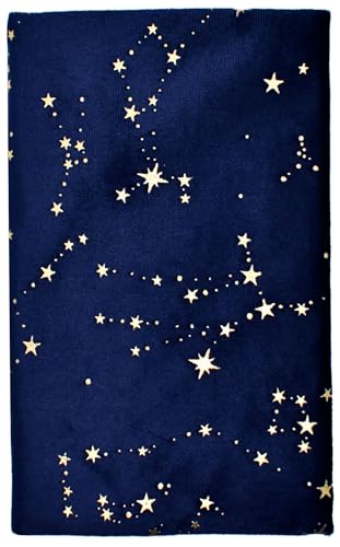 BLBMH 5x8 Book Cover | Handmade Non-Stretch Fabric Sleeve with Bookmark | for Paperback Bible Journal | Privacy Reading Gift for Women - Velvet Blue - color: Velvet Blue