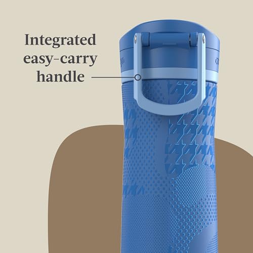 Contigo x Ally Love Jackson Chill 2.0, Stainless Steel, Spill Proof Water Bottle with AutoPop Lid, BPA Free, 24oz, Stellar Jay - color: Stellar Jay, size: 24oz (Pack of 1), style: Ally Love