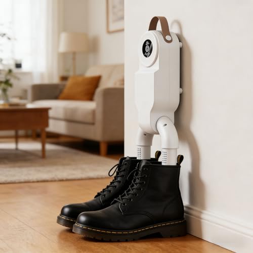 Boxing Glove Dryer with Smart Display, Portable Fresh Strike Glove Dryer, Constant Temperature Punching Gloves Dryer with Adjustable Heat & Timer for Boot Glove (White#B) - color: White#B