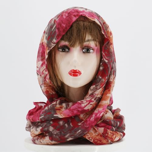 vimate 여성용 경량 면 스카프 패션 헤드 커버 히잡 보일 스카프 숄 랩 - color: J3#.style 14