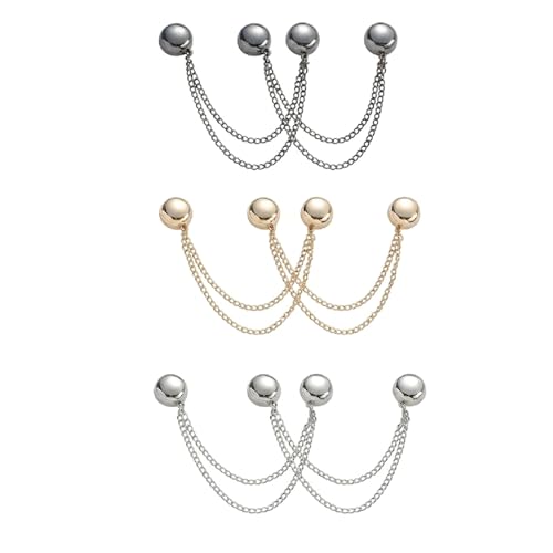 Magnetic Clothing Clips ，Magnet Pins With Chain Multi Function Hijab Buttons Shirt Clips for Women