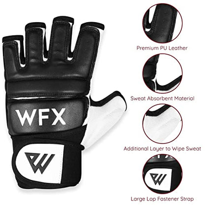 WFX Punch Bag Boxing Gloves Karate Mitts MMA Body Combat Taekwondo Training Martial Art Fighting Grappling Muay Thai TKD MMA Synthetic - size: X-Large