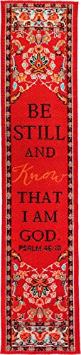 Woven Carpet Bookmark, Be Still and Know That I am God, Psalm 46:10 - color: Be Still and Know, size: Single