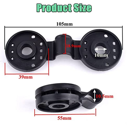 Shade Cloth Plastic Clips, 100PCS Shade Cloth Heavy Duty Lock Grip, 2023 New Shade Cloth Clips, Shade Cloth Plastic Clips Mesh Clip, Shade Cloth Lock Grip, Shade Round Plastic Black Clips (100PCS) - color: 100PCS