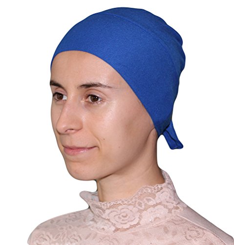 Modefa Firdevs Luxury Jersey Islamic Turkish Hijab Underscarf Cap Bonnet - color: Royal Blue