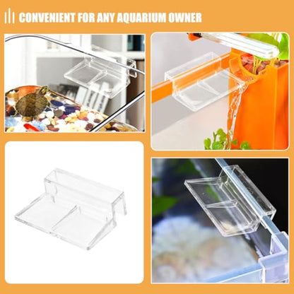 Yardwe 12 Pcs Acrylic Aquarium Lid Clips Durable Fish Tank Cover Holders Easy Installation Aquarium Accessories for Sturdy Tank Protection and Versatile Compatibility