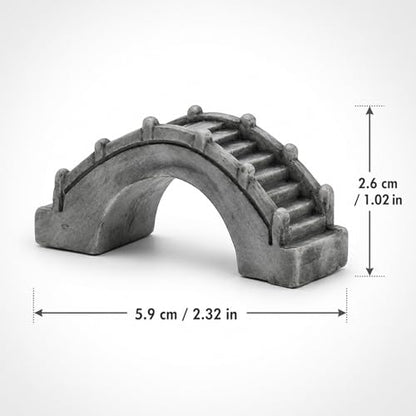30PCS Miniature Bridge Resin Arch Bridge Model for Aquarium | Detailed Mini Scale Mini Resin Arch Bridge Figurines For Dollhouse Scenes Aquariums Diy Crafts
