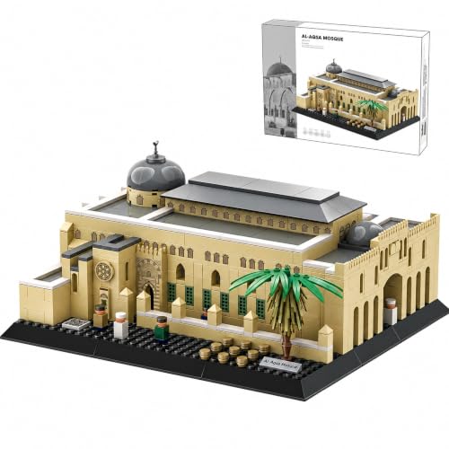Al-Aqsa Mosque Architecture Building Block Set 768 Pcs Islamic Landmark Building Set Muslim Religious Gift for Ramadan & Eid Home Decor for Adults & Teens - color: Al-aqsa Mosque
