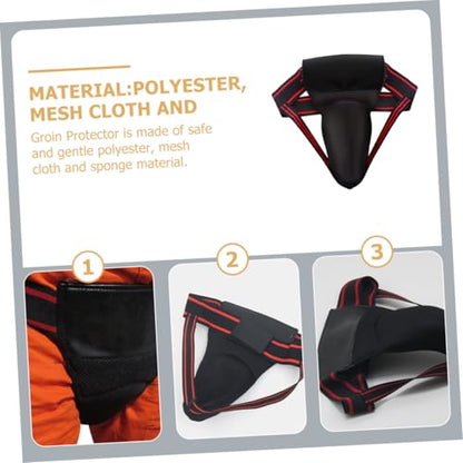 Portable Comfortable Groin Protector with Integrated Crotch Guard for Men Boxing MMA Taekwondo Training Wear-Resistant Protective Gear for Competitive Sports