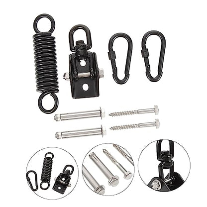 Kisangel Heavy Duty Stainless Steel Hanger Set for Punching Bags Easy to Install Resistant Bracket for Home Use Smooth Rotating Design for Sandbags and Hammocks