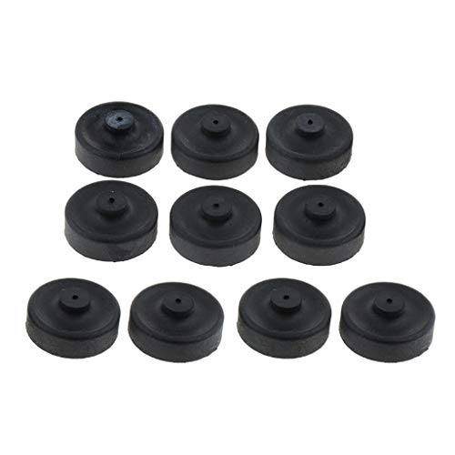 homozy 10pcs Rubber Cup Parts Diaphragm Air Pump for Aquarium Fishing Pump Replace, Black, 2