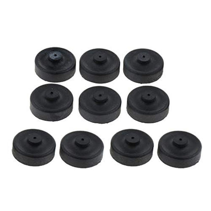 homozy 10pcs Rubber Cup Parts Diaphragm Air Pump for Aquarium Fishing Pump Replace, Black, 2