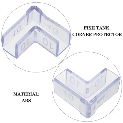 Hemobllo 25pcs Fish Tank Corner Guards 10mm Aquarium Glass Edge Protectors Safety Plastic Corner Protectors for Tank Edge and Furniture