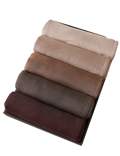 Txameru Women's Viscose Cotton Hijab Scarf - color: Nude