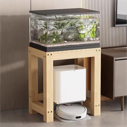 Metal Fish Tank Stand, Aquarium & Reptile Breeder Turtle Terrarium, Wooden Shelf for Living Room & Entryway, Durable Breeder Tank Stand (70x30x50cm) - size: 70*30*50cm
