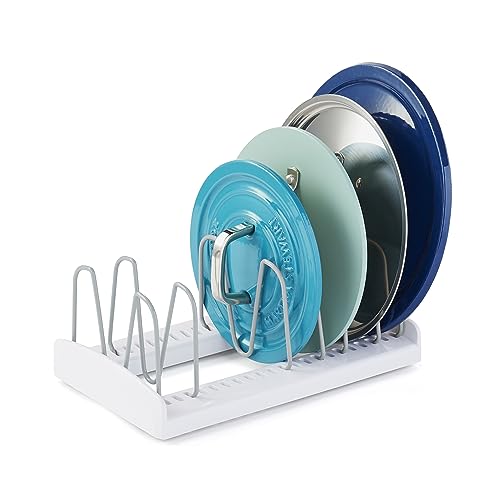 YouCopia StoreMore Adjustable Pot Lid Organizer, Standard, White - size: Lid Holder Classic