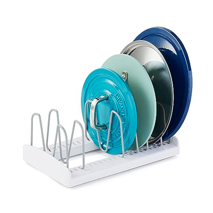 YouCopia StoreMore Adjustable Pot Lid Organizer, Standard, White - size: Lid Holder Classic