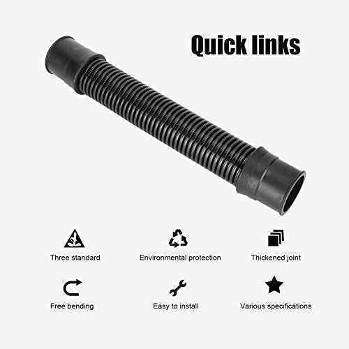 Aquarium Water Hose, 25mm Black Corrugated EVA Tubing, Fish Tank Maintenance Hose for Fresh and Saltwater Tanks